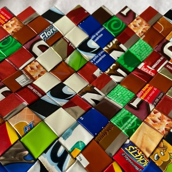 Nahui Ollin | Women's Candy Wrapper Clutch - Picture 12 of 15